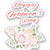 Frauentag Aufkleber (Vorderseite)