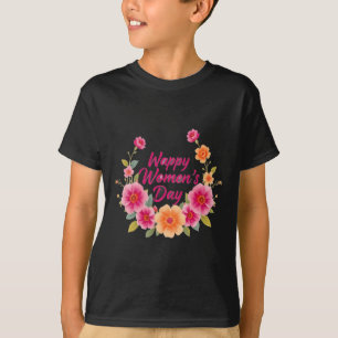 Frauentag Blumenkunst – Empowerment-Feier D T-Shirt