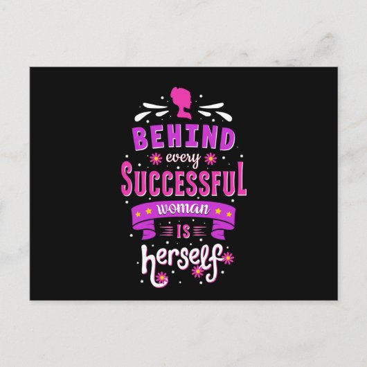 Frauentag Feminismus Girl Power Frauengeschenk Ide Postkarte (Vorderseite)