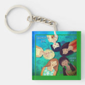 Frauentag Frauen Portraits Schlüsselanhänger (Vorderseite)