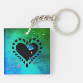 Frauentag Frauen Portraits Schlüsselanhänger (Rückseite)