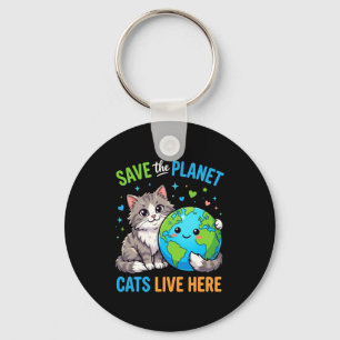Frauentag Männer retten den Planeten Katze lebt hi Schlüsselanhänger