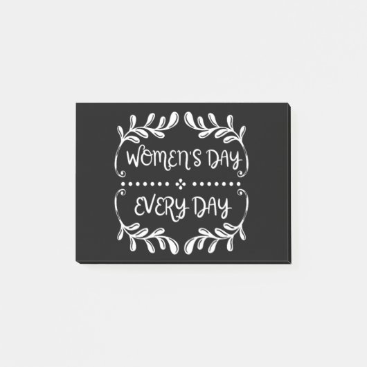 Frauentag Post-it Klebezettel (Vorderseite)