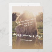 Frauentag-Poster Einladung (Vorne/Hinten)