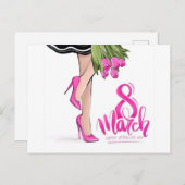 Frauentag Postkarte (Vorne/Hinten)