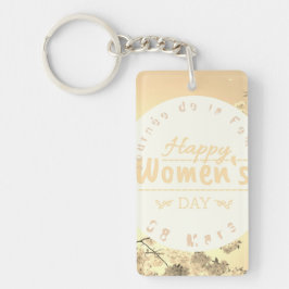Frauentag Rechteck-Schlüsselanhänger Schlüsselanhänger