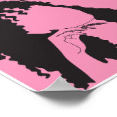 Frauentag Thema niedliches Design Poster (Ecke)