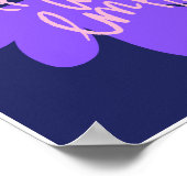 Frauentag Thema niedliches Design Poster (Ecke)