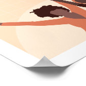 Frauentag Thema niedliches Design Poster (Ecke)