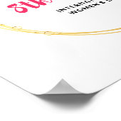 Frauentag Thema niedliches Design Poster (Ecke)