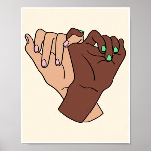 Frauentag Thema süßes Design Poster