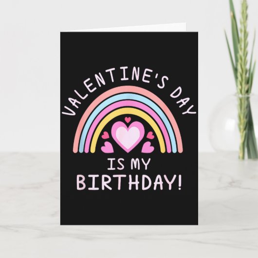 Frauentag Valentinstag Geburtstag Regenbogen Karte (Vorderseite)