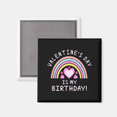 Frauentag Valentinstag Geburtstag Regenbogen  Magnet (Vorderseite/Rückseite)