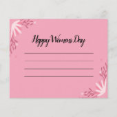 Frauentagskarte Flyer (Hinten)