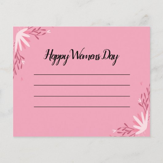 Frauentagskarte Flyer (Hinten)