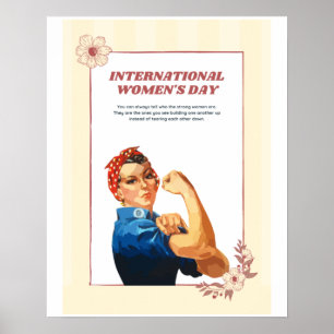 Frauentagsthema süßes Design Poster