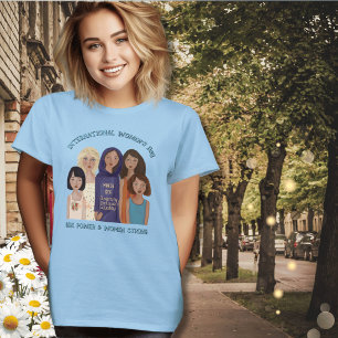 Frauental Frauenporträts Blau T-Shirt