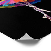 Frauentanz Skeleton Rainbow Ballerina Poster (Ecke)