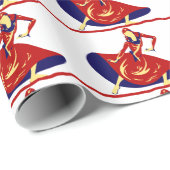 Frauentänzerin Geschenkpapier (Rolleneckpunkt)