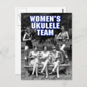 Frauenteam-Postkarte Postkarte (Vorne/Hinten)