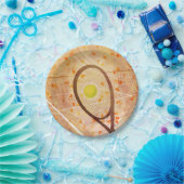 Frauentennis "Tennis-Liebe" Pappteller (Party)