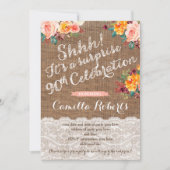 Frauenüberraschung Geburtstagsparty Einladungen Ka (Vorderseite)