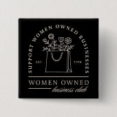 Frauenverein unterstützt Schwarz Button (Vorderseite)