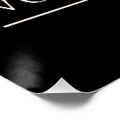 Frauenverein unterstützt Schwarz Poster (Ecke)