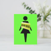 Frauenverhalten Postkarte (Stehend Vorderseite)