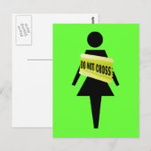 Frauenverhalten Postkarte (Vorne/Hinten)