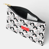 Frauenvölker mit Mit Monogramm Initialen der Roten Zubehörtasche (Offen)