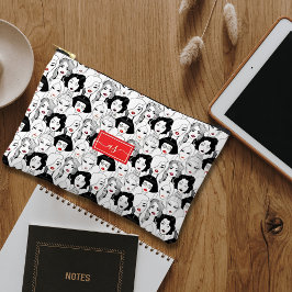 Frauenvölker mit Mit Monogramm Initialen der Roten Zubehörtasche