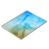 Frauenvolleyball am Strand Notizblock (Linke Seite)