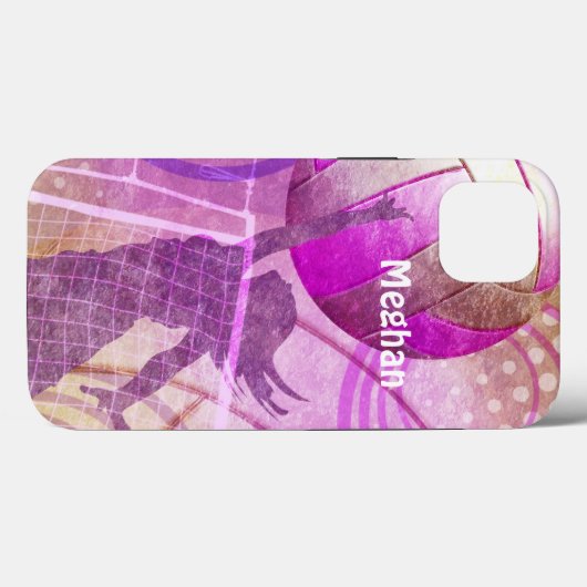 Frauenvolleyball Case-Mate iPhone Hülle (Rückseite (Horizontal))