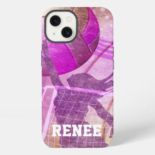Frauenvolleyball iPhone Hülle (Rückseite)