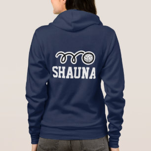 Frauenvolleyballmannschaft   Spielerhaken mit Name Hoodie