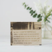 Frauenwahlbanner in Washington D.C. 1918 Postkarte (Stehend Vorderseite)