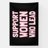 Frauenwahlen - Unterstützung von Frauen, die an de Banner (Vertikal)