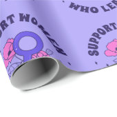 Frauenwahlen - Unterstützung von Frauen, die an de Geschenkpapier (Rolleneckpunkt)