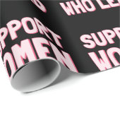 Frauenwahlen - Unterstützung von Frauen, die an de Geschenkpapier (Rolleneckpunkt)