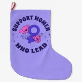 Frauenwahlen - Unterstützung von Frauen, die an de Großer Weihnachtsstrumpf (Vorderseite)