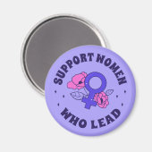 Frauenwahlen - Unterstützung von Frauen, die an de Magnet (Vorderseite/Rückseite)