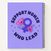 Frauenwahlen - Unterstützung von Frauen, die an de Notizblock (Rückseite)