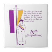 Frauenwahlrecht Fliese (Vorderseite)