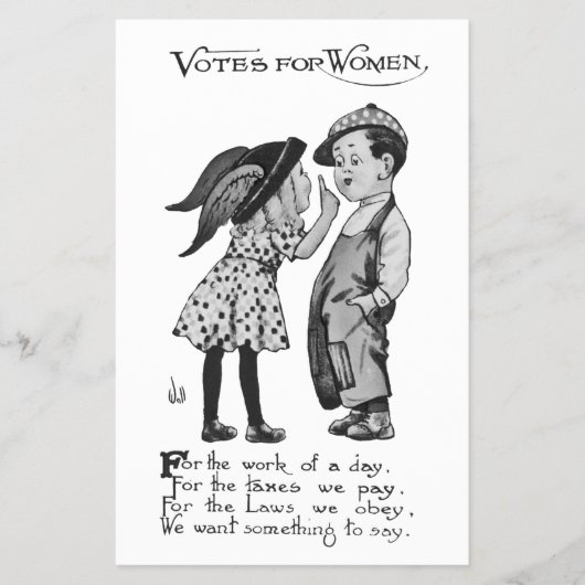 Frauenwahlrecht Flyer (Vorne)