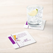 Frauenwahlrecht Rechteckiger Pappuntersetzer (Vor Ort)