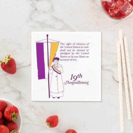Frauenwahlrecht Serviette (Beispiel)