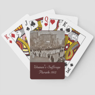 Frauenwahlrechtsparade 1912 spielkarten