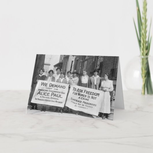 Frauenwahltakte, 1917 karte (Vorderseite)