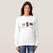Frauenweihs Niedlicher Weihnachts-Sweater Buffalo Sweatshirt (Vorne ganz)